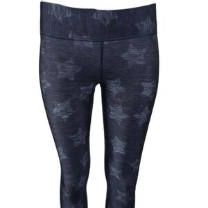 TEREZ Women's Blue Heathered Stars Leggings